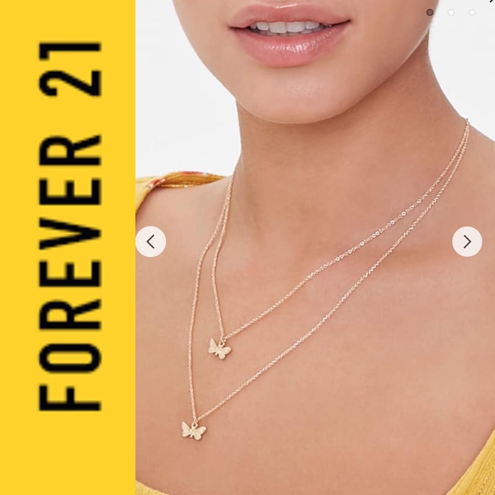 Forever 21 butterfly necklace
